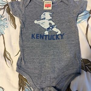 HOMAGE Heather Blue Kentucky Kids Bodysuit